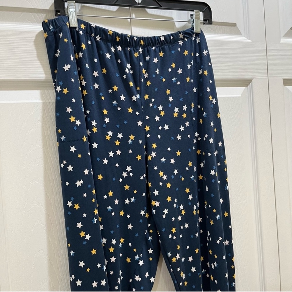 Secret Treasures 1/4 Button Henley & Jogger Stars PJ Set Like New Sz 16/18 XL/1x - Picture 5 of 7